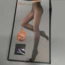 200D Thermal Opaque Winter Tights, Skin-Permeable, Slim Fit (Large-X-Large, Grey)