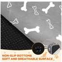 Washable Pee Pads for Dogs, 2 Pack Large Reusable Puppy Pads, Non-Slip Waterproof Dog Mats for Floors, Fast-Absorbent Whelping Pad, Playpen Mat for Crate or Indoor Use Gray 23.5×16 inch