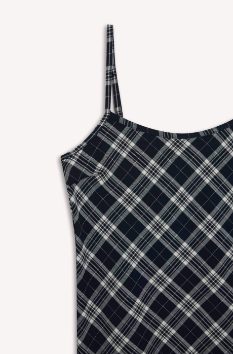 Women's Plade Mini Dress XXL