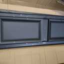 14 3/4"W x 51"H Lifetime Vinyl, Standard Two Equal Panels, Raised Panel Shutters, w/Installation Shutter-Lok's & Matching Screws (Per Pair), Black