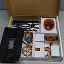 National Geographic Magnetic Marble Run - 75-Piece STEM Building Set for Kids & Adults with Magnetic Track & Trick Pieces & Marbles for Building A Marble Maze, STEM Project