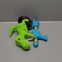 JUKUDAHU Dinosaur Shooting Boy Toys for Kids Age 3 4 5 6 7 8 - Moveable Shooting Game with Scoreboard, Light and Sound, 12 Foam Balls, Boy Toddler Toys 5-7 6-8 8-10, Competition Game Gifts (Green)