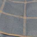 Romanstile Rectangle Plastic Tablecloth, 100% Waterproof Oil-Proof Checkered PVC Table Cloth, Heavy Duty Vinyl Table Cover for Dining, Camping, Picnic, Outdoor - 54 x 120 Inch, Light Blue