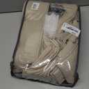 Burlywood Birch Pinch Pleated Linen Curtains 2 Panels for Living Room Bedroom Memory Training Shaped Semi Sheer Pleat Drapes with Hooks Rings Light Filtering Window Curtain 40x92