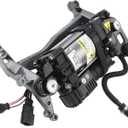 A-Premium Air Suspension Compressor Compatible with Porsche Cayenne Volkswagen Touareg 2011-2018 Sport Utility, with Bracket and Relay, Replace# 95835890100, 7P0616006