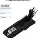 Mudder 12 Pcs Flexible Rubber Draw Latch, Front Storage Rack Rubber Latch for Cooler, Boat Compartment Cargo Box with Stainless Steel Keeper and Bracket