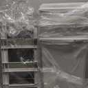 20L x 3 Compartment Trash Can with Wheels, 16 Gallon Recycling Bin and Rolling Garbage Can for Kitchen, Mobile Waste Separation System with Press-Open Lids & Detachable Containers for Home & Office