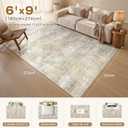 cotiled 6x9 Area Rugs for Living Room: Boho Washable Rug for Dining Room