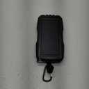 Power-Bank-Solar-Charger - 42800mAh Portable Charger,Solar Power Bank,External Battery Pack 5V3.1A Qc 3.0 Fast Charger Built-in Super Bright Flashlight (Deep Black)