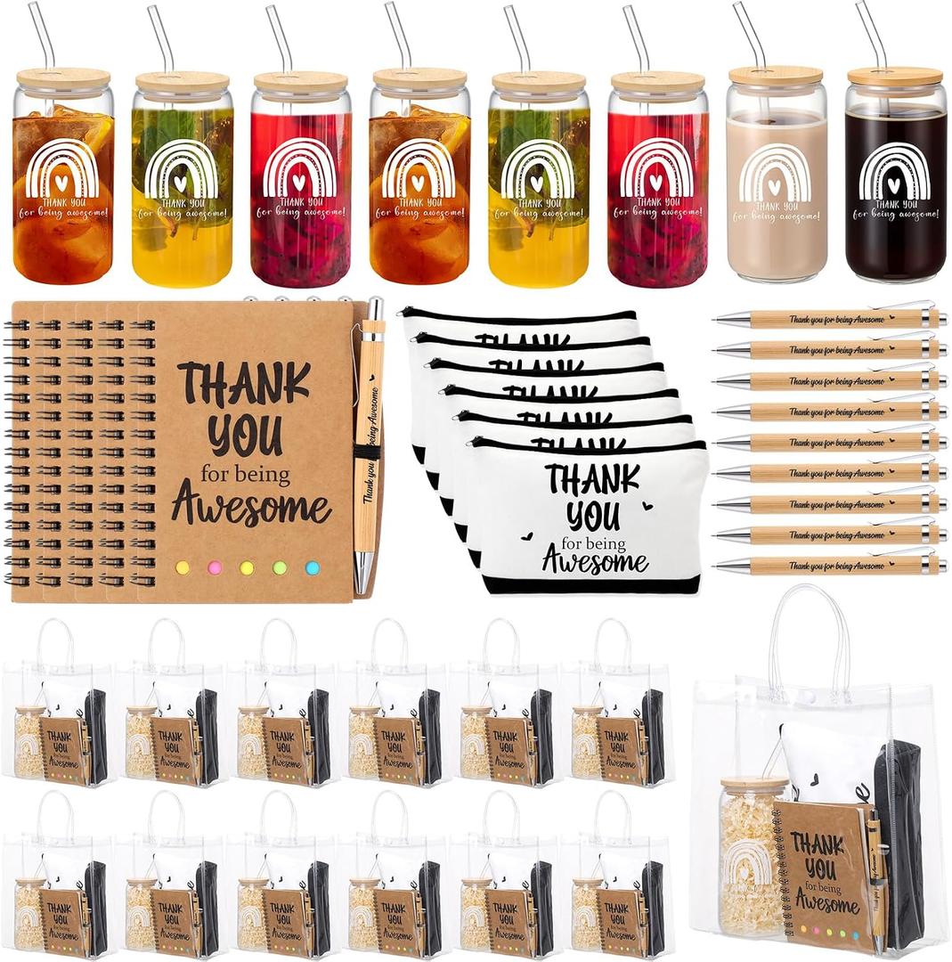 60 Pcs Employee Appreciation Gifts Bulk, Thank You Gifts for Staff