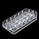 Lipstick Storage Box Cosmetic Organizer, Storage Box with 18 Compartments for Make-up, Nail Polish and Beauty Products the Ideal Make-up Storage, 6.69 x 3.54 x 2.05 in