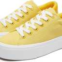 THATXUAOV Womens Platform Sneakers White Tennis Shoes Casual Low Top Fashion Sneakers (8)