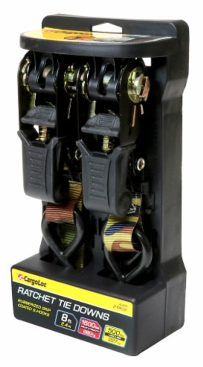 Cargoloc Ratchet Tie Downs 8ft