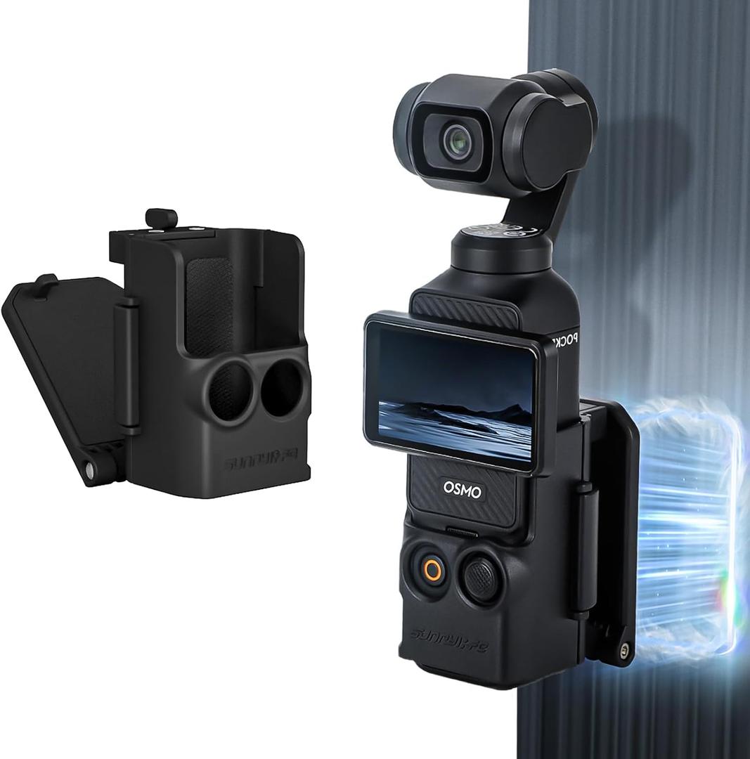 Fergio Magnetic Fixation Bracket for DJI OSMO Pocket 3, Outdoor Sports Photography Accessories, Adjustable Clip Clamp Adapter Mount Protective Frame
