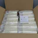 Set of 24 Ivory Acrylic LED Candles, Battery Operated with Remote Control and Timer, Flickering Flameless Candles with for Christmas Wedding Home Party Decor (5" 6" 7" H)