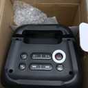 Karaoke Machine for Adults Kids, Portable Bluetooth Speaker with 2 Wireless Microphones, TWS Mode & LED Light, 10H Battery PA System Stage Monitors,Home Party Outdoor Birthday Gifts (Black)