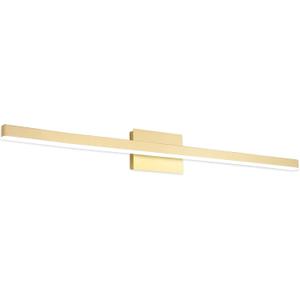Joossnwell Gold Vanity Lights Bar 47.2 inch Modern LED Bathroom Light Fixtures Wall Lighting Over Mirror 30W Cold Light 6000K (Gold-Not Dimmable)