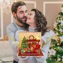 Hxezoc 3D Fireplace Music Christmas Card with Lights, Wish You A Merry Christmas Music Play Xmas Gift Cards for Family Members Friends Classmates Members Gifts Supplies