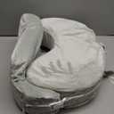 My Brest Friend Super Deluxe Nursing Pillow - Enhanced Comfort & Ergonomic Breastfeeding Pillow for Ultimate Support For Mom & Baby - Adjustable and with Handy Side Pocket, Platinum