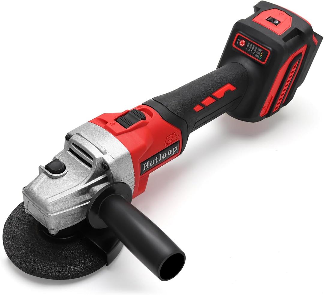 Angle Grinder Cordless for Milwaukee 18V Battery, Angle Grinder with 3 Speed Adjustable 7000 RPM Brushless Motor, 3 PCS 4-1/2" Blades for Cutting, Griding, Polishing (Battery NOT Included)