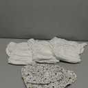 Esembly Cloth Diaper Bundle Set - 3 Organic Cotton Absorbent Inners and 1 Waterproof Outer Diaper Cover - Reusable, Washable, Snap Closure Cloth Diapers - Size 1 (7-17lbs), Botanic Gardens