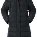 TYBBNY Women's Winter Coat Waterproof Long Puffer Jacket with Detachable Hood-Thermal Insulated Parka, Fleece Lined for Extreme Cold, Daily Commute & Outdoor