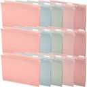 15Pcs Hanging File Folders, Letter Size Hanging File Folders with 1/5-cut Tabs, Stay Organized for Office Bulk Files, Documents, Paper, Assorted 5 Colors