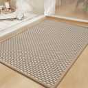 RESARE Non Slip Bath Mat - Machine Washable Bathroom Rug, Super Absorbent, Quick Dry, Soft and Supportive, 17"x24", Brown