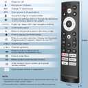 Pack of 2 for Hisense TV Remote Replacement, Compatible with Hisense Google UHD ULED QLED 4K Smart TVs