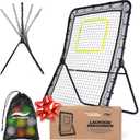 Victorem Lacrosse Rebounder for Backyard - 6x4 Ft. Volleyball Rebounder, Bounce Back Net with 5 Rebound Angles - Rebound Net for Lacrosse, Baseball, Tennis & Softball Training