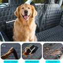 Meginc Dog Seat Covers for Back Seat, Dog Car Seat for Tesla Model 3, 100% Waterproof Pet Seat Cover Protects from Scratches, Scuffs, Hammock for Tesla with Mesh Window & Headrest Protection