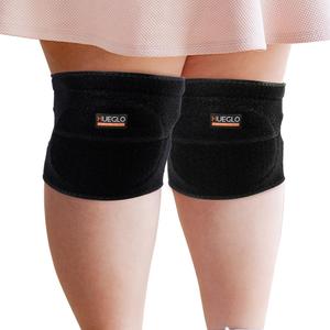 HUEGLO Plus Size Knee Pads for Women,Soft Sponge Knee Pads for Dance Volleyball Avoid Floor Burns & Bruising,1Pair,XX-Large (Black)