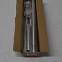 Shower Curtain Rod, 1" Diameter Heavy Duty Tension Shower Rod, Non Slip Adjustable 28-74 inch No Drill Shower Curtain Rods Spring Tension For Bathroom, Shower Stall, No Rust, Brushed Nickel