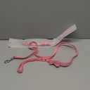 Puppy Collar and Leash, Bow tie Bling Rhinestone Crystal Diamond Cat Collars for XXS Xs Small Medium Large Pet Female Dogs Girls Kitten, Pink XXSmall