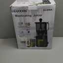 EanOruus Cold Press Juicer, 5.8" Wide Feed Chute Juice Extractor Machine with 400W, High Juice Yield, Slow Masticating Juicer for Whole Vegetables & Fruits, Dark Grey