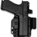 Holster for Glock 43X MOS - IWB Holster for Concealed Carry/Custom fit to Your Gun - Bravo Concealment, Black
