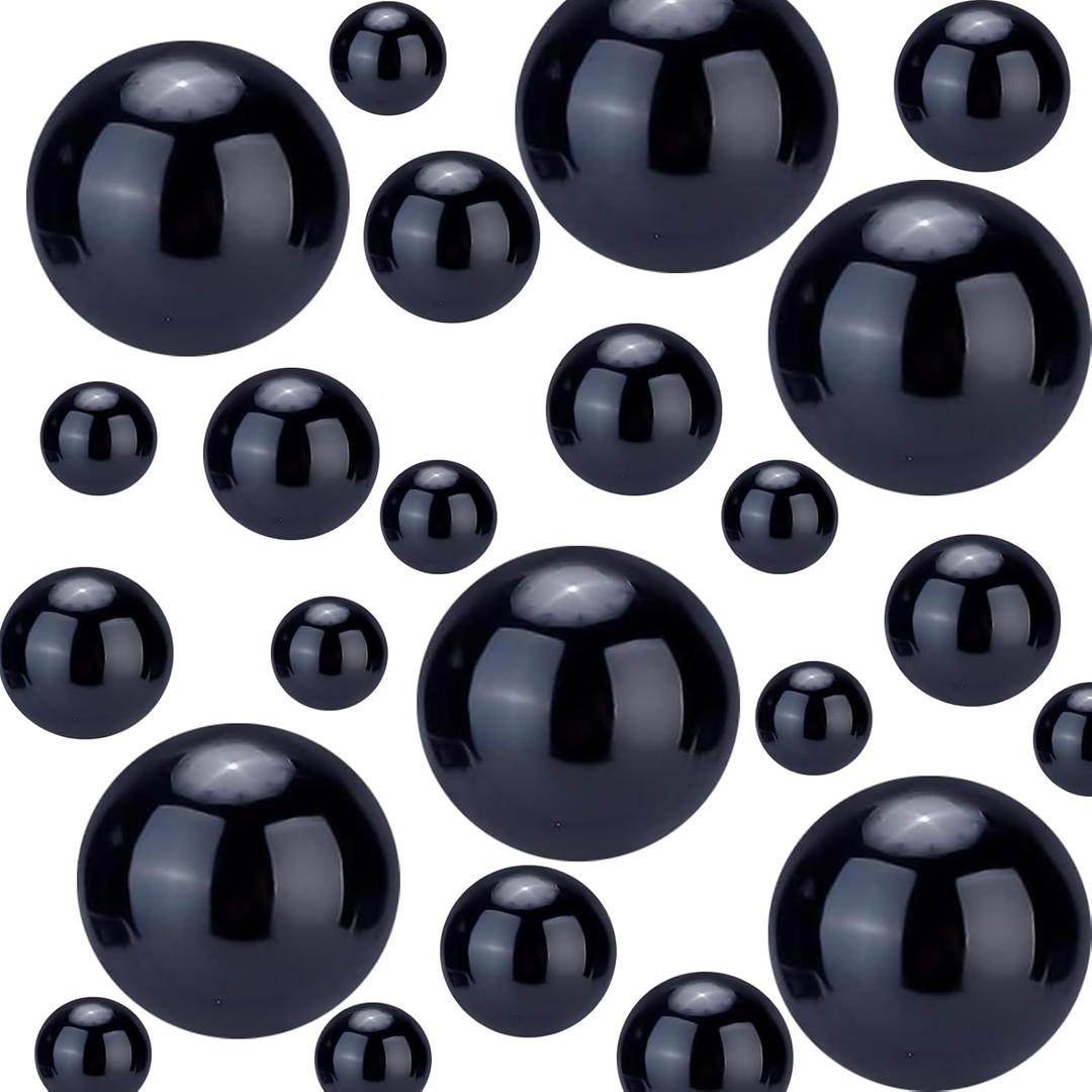 10150 Pieces Black Beads No Hole Bead for Vases, DIY Vase Filler Kit Highlight Beads Bead Vase Filler for Centerpieces, Wedding, Birthday, Anniversary, Christmas Centerpiece Green