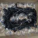 110FT(100+10) Outdoor LED String Lights with 2FT Bulb Spacing, Waterproof, Shatterproof, Dimmable, Warm White, 3 Lighting Modes, Timer, Plug in Hanging Backyard Lights for Outside, Patio