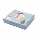 Personalization Universe Season's Sparkle Custom Embroidered Christmas Stocking with Clear Jeweled Snowflakes, Personalized Name, Velvet Material, Perfect Holiday Decor, 100% Polyester - Ivory