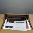 AGDULL Nightstands/Beside Table Set of 2 with Charging Station, End Table with Diamond Handle and Rattan-Style Drawer, Rustic Brown