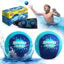 Bambilo Water Skipping Ball | 2-Pack Bounce Balls | Water Bouncing Beach Balls & Grip Ball | Pool Toys for Kids Age 5-8-12 | Great Summer Water Toy for Beach Swimming Pool River Lake (Blue)