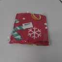 Fzbali Gingerbread Man Merry Christmas Tree Skirt, 48 Inches Lace-up Red Xmas Tree Skirt, Funny Winter Holiday Party Indoor Decoration Snowflake Home Decor