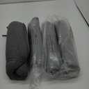 Shinnwa Kitchen Chair Cushions Set of 4, Patented Design Memory Foam Dining Chair Pads with Ties and Washable Cover, 4 Pack, 17" x 16" x 2", Dark Grey