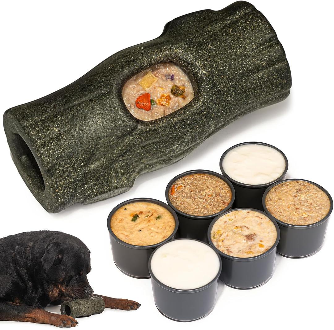 MENGJINGO Interactive Dog Toys for Aggressive Chewers, LongLasting Frozen Dogs Treat Holder to Keep Them Busy, Indestructible Dog Enrichment Toys  Reduce Anxiety, Safe for Large and XL Breed