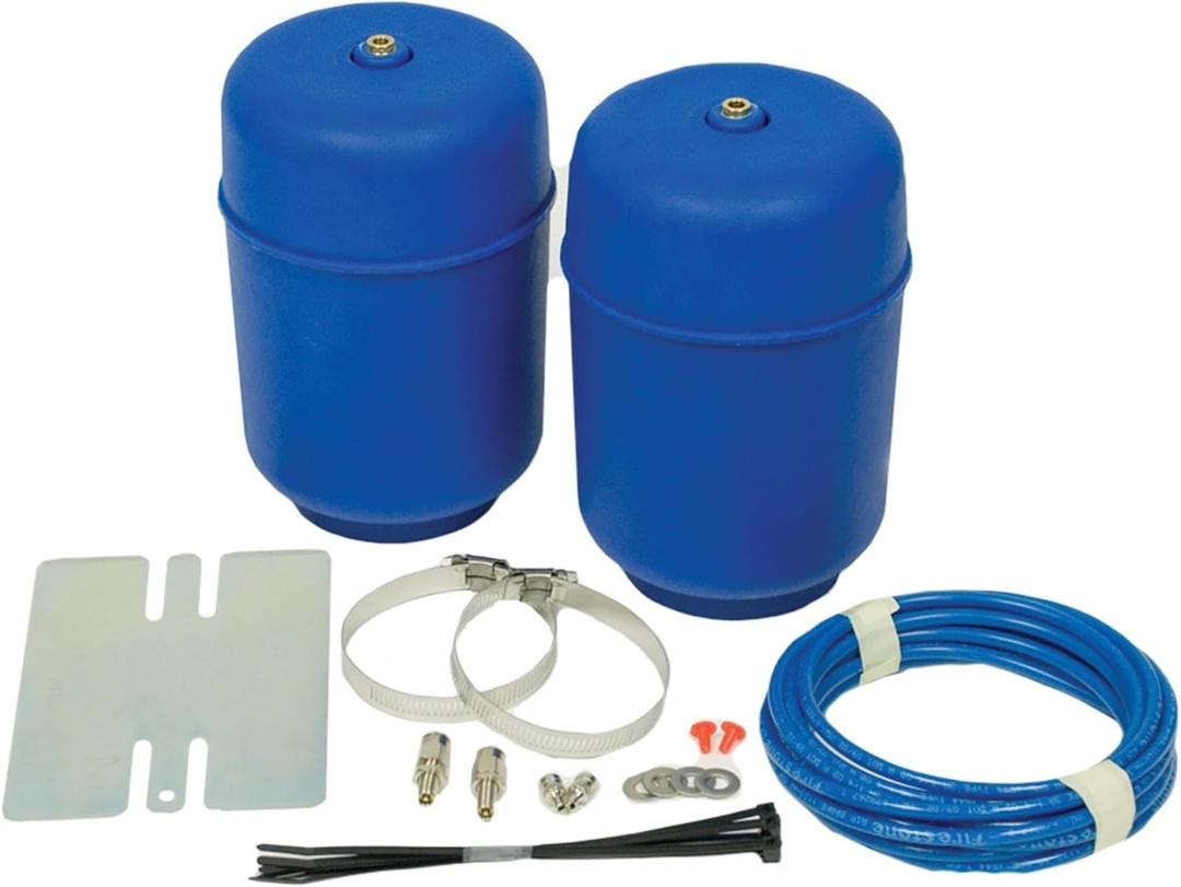 Firestone Airide 4108 Coil-Rite Rear Air Spring Kit for 2002-2006 Escalade ESV/EXT | Load Capacity of 1,000 Pounds | 5-25 PSI | No Drill Installation | Made of Durable Elastic Polyurethane