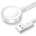 for Apple Watch Charger Magnetic Fast Charging Cable [Portable] Magnetic Wireless Charging Compatible with iWatch Series Ultra/SE/11/10/9/8/7/6/5/4/-[3.3FT] White, 1 Pac