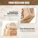 Food Dice Stocking Stuffers for Men Women Kids Adults Date Night Dice Couples Gifts for Him Her Anniversary Fathers Day Dad Gift Birthday Wedding Gifts for Men Women Him Her Boyfriend Husband