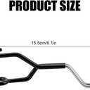 Bow Hanger for Truck, Universal Bow Holder & Display Stand Headrest Mount Stainless Steel Hook for Compound Bows Organized Storage Fits Car SUV Trucks Hunting Transport Accessories