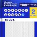 Filtrete 14x25x1 Air Filter, MERV 13 MPR 1900, Allergens, Bacteria, Viruses & Air Pollutants, 3-Month AC/Furnace Filters, Cleaner Air Reliable Airflow, 2 HVAC Filters(Act Size 13.62x24.62x0.78 in)