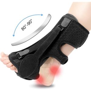 Upgraded Plantar Fasciitis Night Splint (Black)